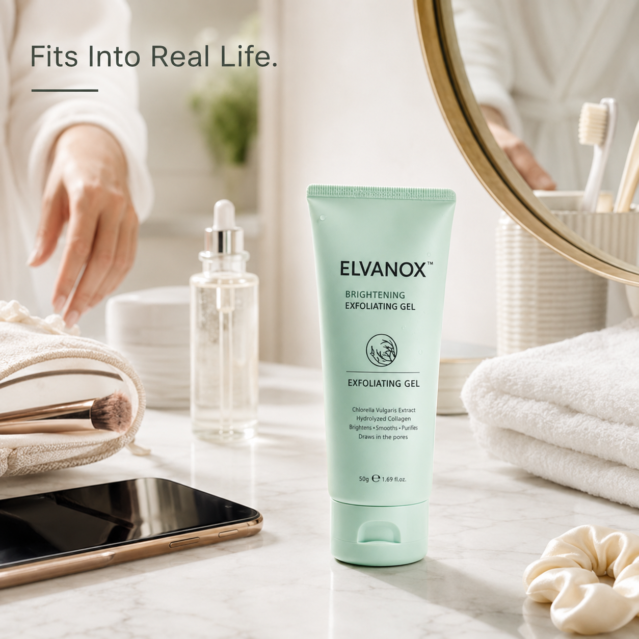 ELVANOX™ Face & Body Soft Peel Glow Reset Gel