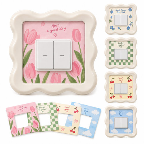 Interchangeable Decorative Light Switch Frame