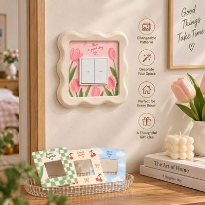 Interchangeable Decorative Light Switch Frame